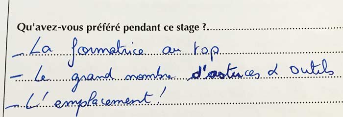 Hélène Zuili – Formatrice, Coach, Conseil & Conférenciere 5 Témoignage formation Helene Zuili