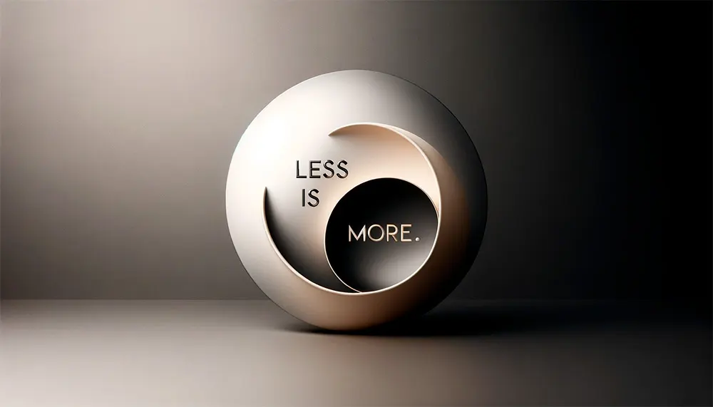 Less is more copie