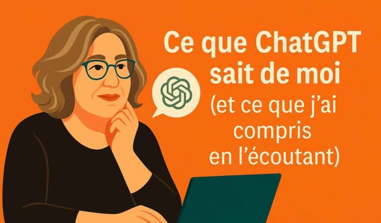 Ce que ChatGPT sait de moi (et ce que j’ai compris en l’écoutant)