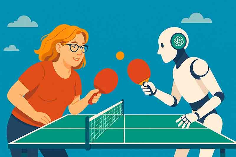 Ping pong creatif avec chatgpt